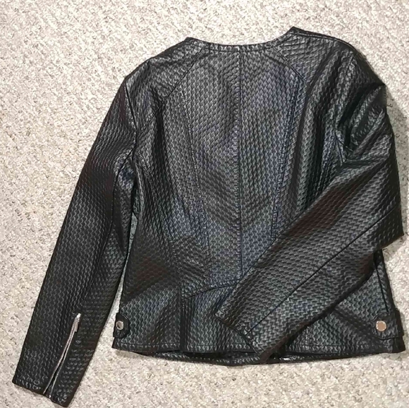 Karl Lagerfeld quilted moto jacket - Picture 3 of 10